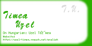 timea uzel business card